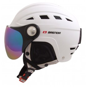Шлем спортивный с визором BRENDA S1-16G VISOR matt white